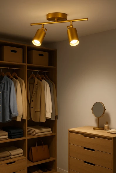 LEGACY Spoti 2'Li Eskitme Renk (GÜN IŞIĞI) Modern Tasarım Cafe - Mutfak - Banyo Spot Ledli Sıralı Avize - Resim 5