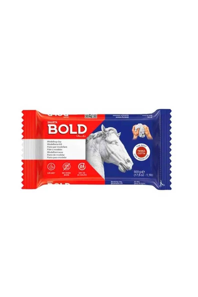 Smarta BOLD MODELLEME KİLİ SERAMİK HAMURU 500 GR KAHVERENGİ TERRA COTTA 30000620 MODELLİNG CLAY