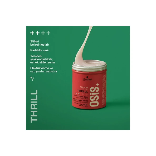 Thrill Texture Strong Control Fibre Gum Lifli Doku Veren Saç Şekillendirici Kremi 100 Ml - Resim 3
