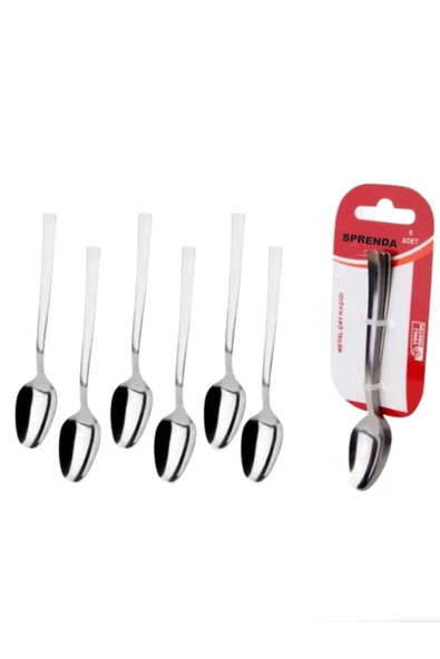 SPRENDA Paslanmaz Çelik 6'lı Çay Kaşığı - Resim 3