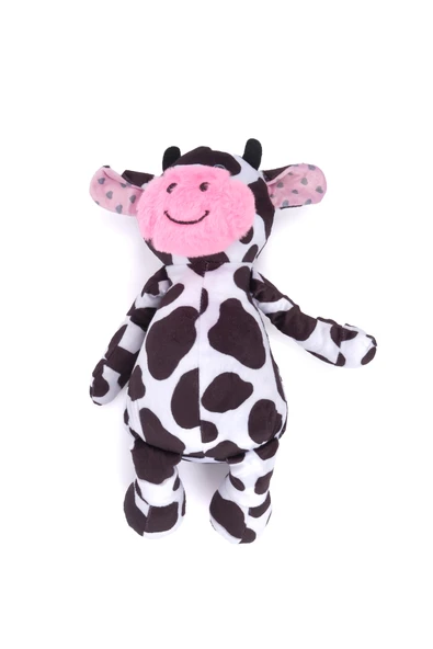 Peluş İnek Sevimli Yumuşak Uyku ve Oyun Arkadaşı Yastık Hediyelik Dekoratif Oyuncak - 7