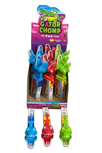 Unibon Gator Chomp Timsah Pez 3+1 Yedek Şekerli (3 Adet) - 5