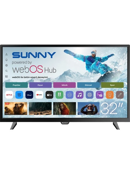 Sunny SN32DAL540 HD 32" 82 Ekran Uydu Alıcılı webOS Smart LED TV