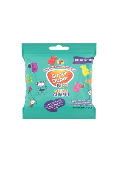 Durukan Şekerleme SUPER DUPER KIDS VIT&MIN jELİBON 20 GRX40 ADET