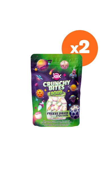 JOX Crunchy Bites Sour (Ekşi) 2 Paket ürün görseli 1
