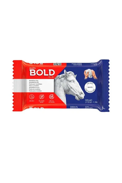 Smarta BOLD MODELLEME KİLİ SERAMİK HAMURU 500 GR BEYAZ WHİTE 30000610 MODELLİNG CLAY