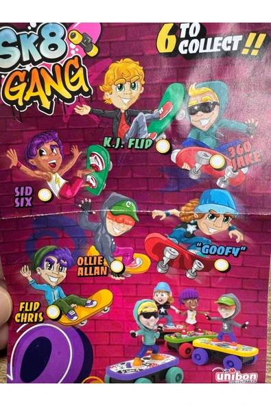 Unibon SK8 Gang Oyuncak Figürleri - 2