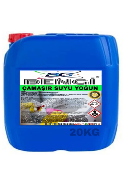 Çamaşır Suyu Yoğun Kıvamlı 20 kg