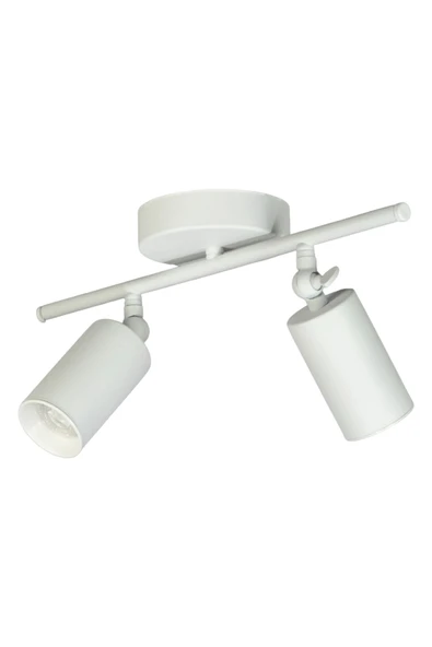 LEGACY Spoti 2'Li Beyaz Renk (GÜN IŞIĞI) Modern Tasarım Cafe - Mutfak - Banyo Spot Ledli Sıralı Avize - Resim 4