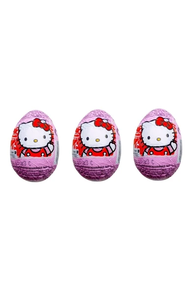 Zaini Hello Kitty Glutensiz Çikolatalı Sürpriz Yumurta 20 g (3 ADET)