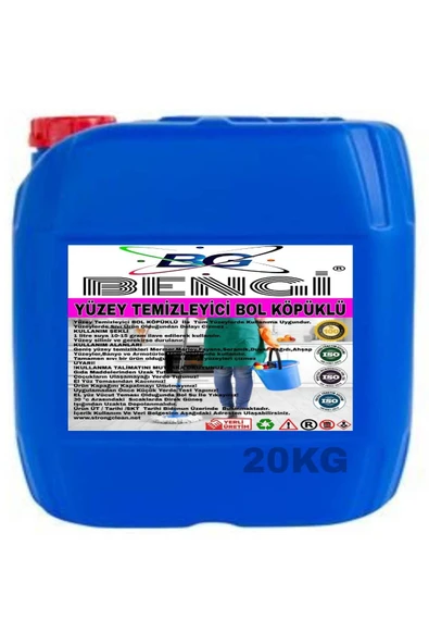 YÜZEY TEMİZLEYİCİ BOL KÖPÜKLÜ 20 KG