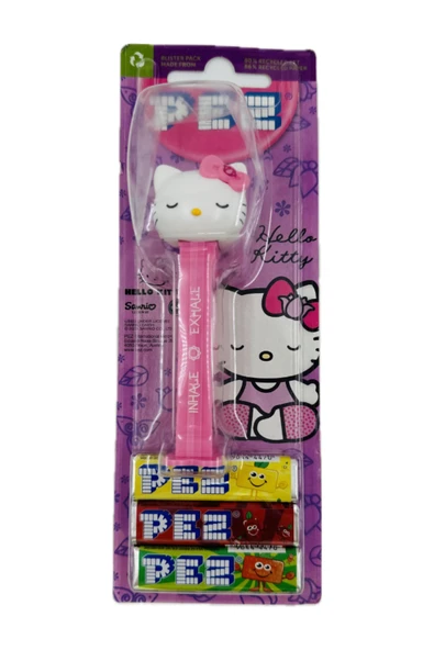 Pez Hello Kitty Lisanslı Pez Oyuncak Şekerleme 2 Pez Adam 6 Şekerleme Avantaj Paket - 3