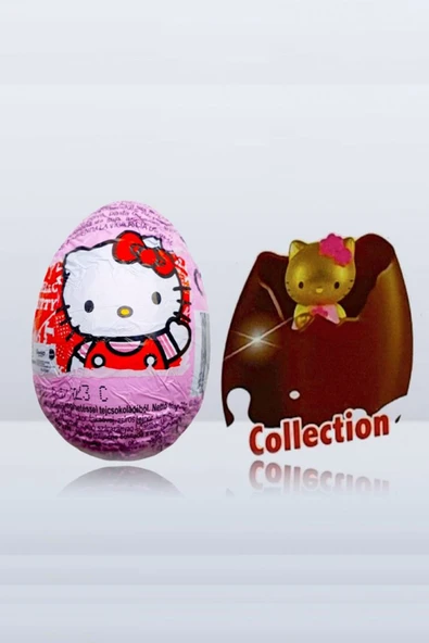 Zaini Hello Kitty Çikolatalı Sürpriz Yumurta 24 Adet - 2