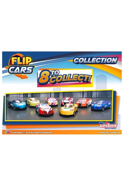 Unibon Kidz World Flip Cars - 24 Adet - 3