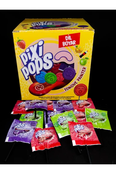paraply pixi pops 120 adet seker agiz boyar ürün görseli 1