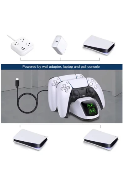 Ps5 Dualsense Şarj Istasyonu Playstation 5 Uyumlu Charging Station - Resim 5