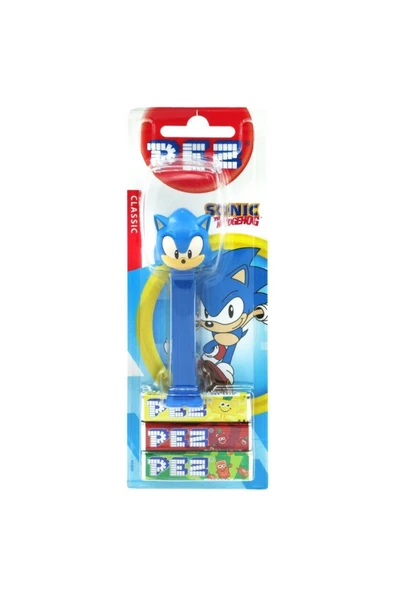 Unibon Pez Oyuncaklı Meyve Aromalı Şeker 3 X 8,5 Gram Sonic Serisi Sonic Figürü