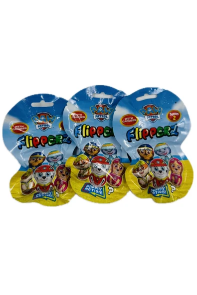 Unibon Relkon Flipperz Paw Patrol İthal oyuncak şekerleme 3 Paket Avantaj Seri ürün görseli 1