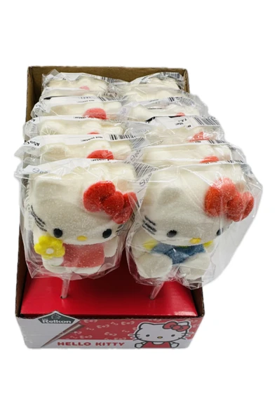Hello Kitty Relkon Lolipops hello kitty lisanslı marshmallow şekerleme 12 * 45 gr Avantaj Seri - 2