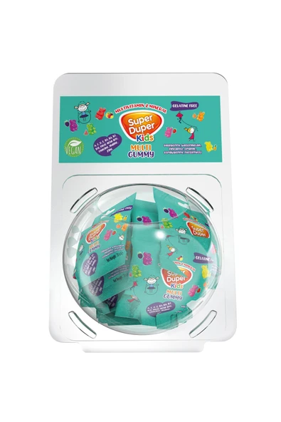 Durukan Şekerleme SUPER DUPER KIDS VIT&MIN jELİBON 20 GRX40 ADET - 3