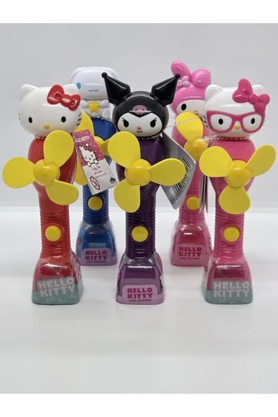 Collectors Store Hello Kitty Funky Fans Mini Fanlı Şekerlemeli Oyuncak Figür 1 Adet ( Karışık Gönderilir)
