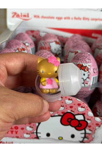 Zaini Hello Kitty Çikolatalı Sürpriz Yumurta (paket 24 Adet )