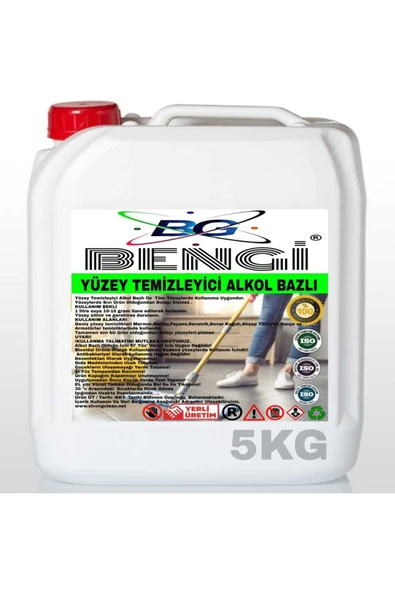 YÜZEY TEMİZLEYİCİ   ALKOL BAZLI 5 KG