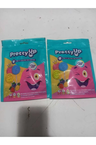 DURUKAN 2 ADET PERETTY ŞEKERSİZ LOLİPOP 10*ADET ürün görseli 1