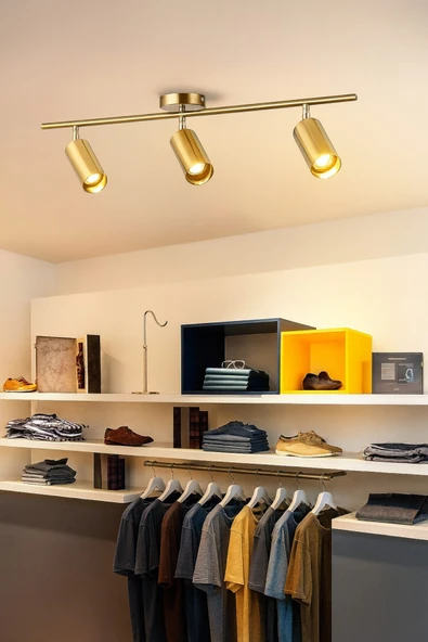 LEGACY Spoti 3'Lü Eskitme Renk (GÜN IŞIĞI) Modern Tasarım Salon - Mutfak - Banyo Spot Ledli Sıralı Avize - Resim 3