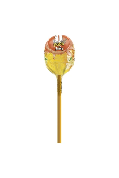 U POPS Juıcy; Meyve Sulu Limon-ahududu, Limon-elma, Limon-şeftali Aromalı Lolipop (19 GR X 24 ADET) - 5