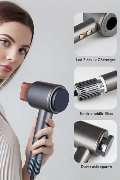 Sinbo SHD-1717 BLDC Saç Kurutma Makinesi-Koyu Gri - Resim 5