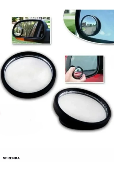 SPRENDA Siyah Ayarlanabilir 2 Li Set Araba ve Motorsiklet için Güvenlik Artırıcı Kör Nokta Ayna Seti - Resim 4