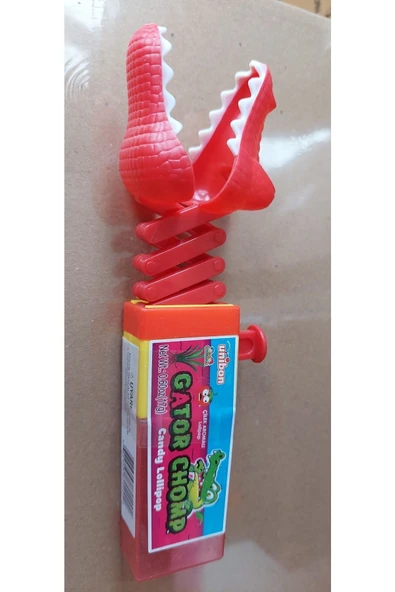 Unibon Gator Chomp Timsah Şeker Kırmızı - Resim 3