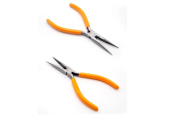 ÇELİK UZUN KARGABURUN PENSE - TURUNCU - 2