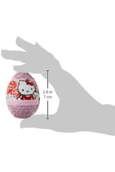 Zaini Hello Kitty Glutensiz Çikolatalı Sürpriz Yumurta 20 g (1 ADET) - 2