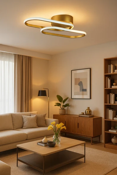 LEGACY Zzez Eskitme Renk Modern Tasarım Beyaz Ledli Cafe - Mutfak - Salon 2 Li Led Avize ürün görseli