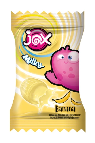 JOX Milky Süt Ve Meyve Aromalı Sıvı Dolgulu Bonbon Şekerleme (5gx200adet) - 2