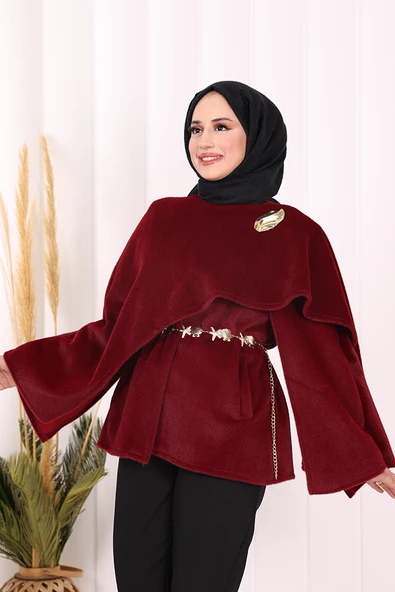 Atkı Detay Panço 70061 Bordo - 4