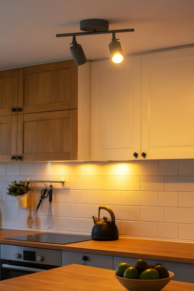 LEGACY Spoti 2'Li Antrasit Renk (GÜN IŞIĞI) Modern Tasarım Cafe - Mutfak - Banyo Spot Ledli Sıralı Avize ürün görseli