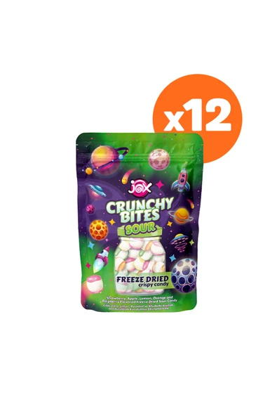 JOX Crunchy Bites Sour (Ekşi) 12 Paket