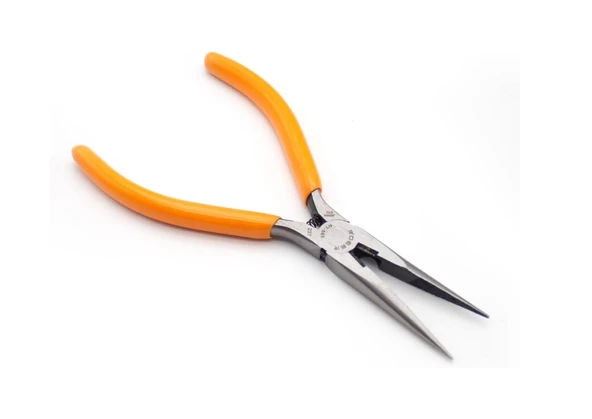 ÇELİK UZUN KARGABURUN PENSE - TURUNCU - 5