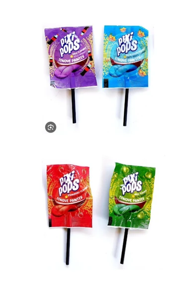 pixi Pops Meyve Aromalı Dil Boyayan Şeker 150 Adet - Resim 2