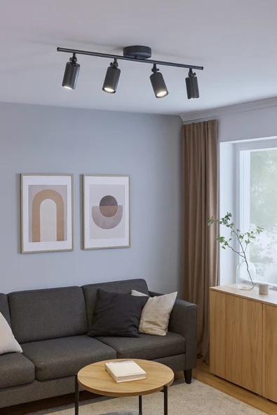 LEGACY Spoti 4'Lü Antrasit Renk (BEYAZ IŞIK) Modern Tasarım Salon - Mutfak - Banyo Spot Ledli Sıralı Avize ürün görseli