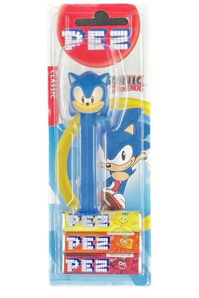 Pez Sonic Lisanslı 1 Oyuncak Dispenser + 3 Şeker Paketi - 3