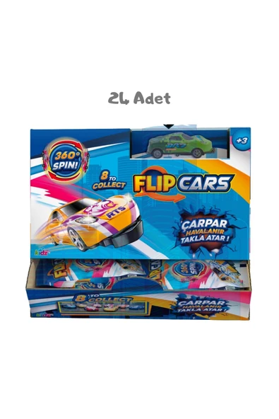 Unibon Kidz World Flip Cars - 24 Adet