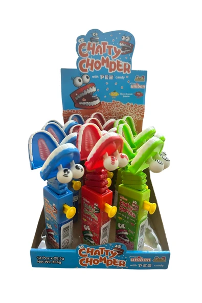Unibon Chatty Chomper Pez Şekerli Oyuncak 3 Adet - 5