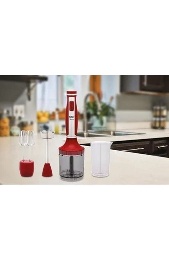 Shela Blender Seti Kırmızı (MAĞAZA VİTRİN ÜRÜNÜDÜR) - Resim 2