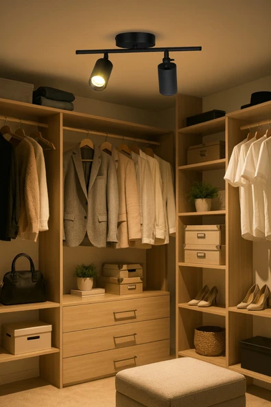 LEGACY Spoti 2'Li Siyah Renk (GÜN IŞIĞI) Modern Tasarım Cafe - Mutfak - Banyo Spot Ledli Sıralı Avize ürün görseli