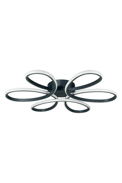 LEGACY Sedef Antrasit Renk Modern Tasarım Yatak Odası - Salon - Mutfak Gün Işığı Ve Beyaz Led Avize - Resim 4