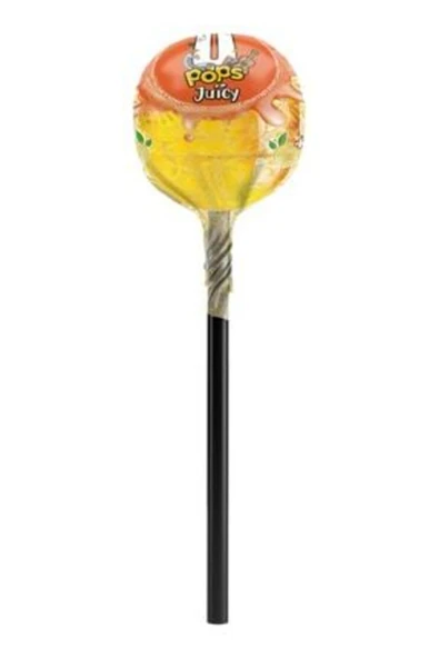 U POPS Juıcy; Meyve Sulu Limon-ahududu, Limon-elma, Limon-şeftali Aromalı Lolipop (19 GR X 24 ADET) - 2